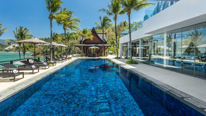 Beachfront 5+2 bedrooms villa in Millionaire’s Mile Kamala beach (two semi-private beaches, kayak, big outdoor area)