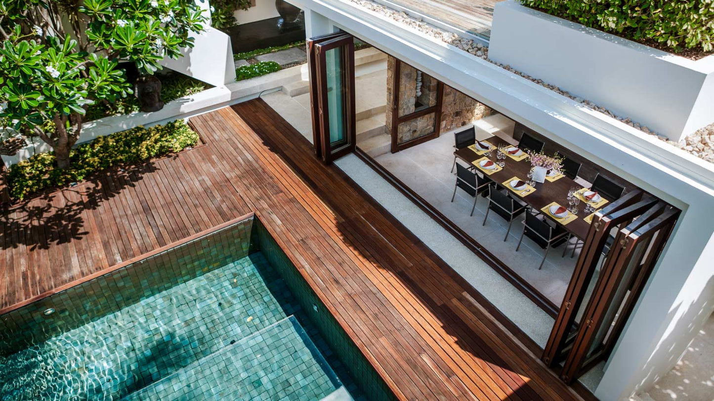 Seaview "Rock House" 5-bedrooms 2-storey villa on the rock in Bophut (Sunset and sunrise side, 300 meters to the beach, cinema room, yoga terrace)