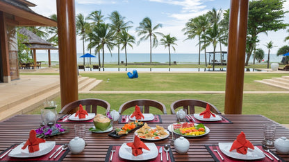 Beachfront contemporary Thai style 6-bedrooms villa in Natai beach (for large group and bespoke events; max. event capacity: 150 guests; can be combined with neighbour’s 6bd villa)