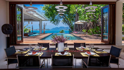 Seaview "Rock House" 5-bedrooms 2-storey villa on the rock in Bophut (Sunset and sunrise side, 300 meters to the beach, cinema room, yoga terrace)