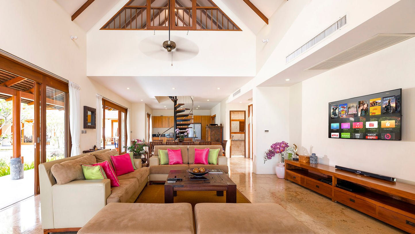 Beachfront 5-bedrooms sunset side villa in Lipa Noi beach (private beach, can be combined with neighbour 5bd villa, private tennis court on private area)