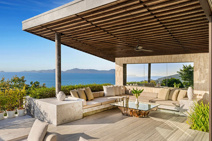 Seaview 5-bedrooms cliff villa in Maenam (private gym, huge living room, kids room)