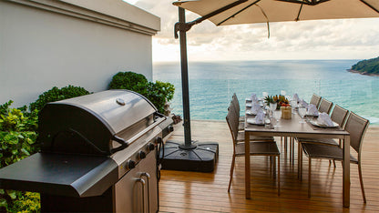 Seaview 5-bedrooms villa in Naithon beach (Piano, Tv room, private security area)