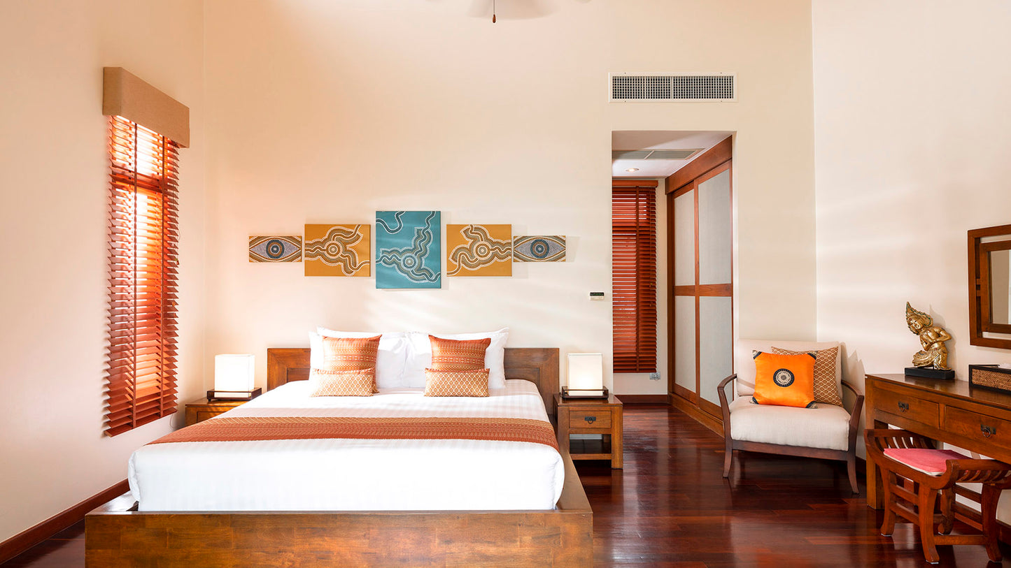 Beachfront 5-bedrooms sunset side villa in Lipa Noi beach (private beach, can be combined with neighbour 5bd villa, private tennis court on private area)