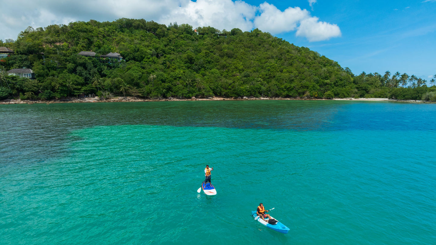 Seaview 6-bedrooms sunset side villa on the rock in Taling Ngam beach (up to 60 guest events, big bedrooms, clifftop infinity pool, private big gym, huge living room)