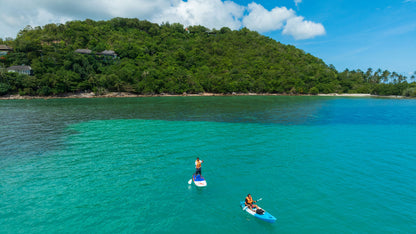 Seaview 6-bedrooms sunset side villa on the rock in Taling Ngam beach (up to 60 guest events, big bedrooms, clifftop infinity pool, private big gym, huge living room)