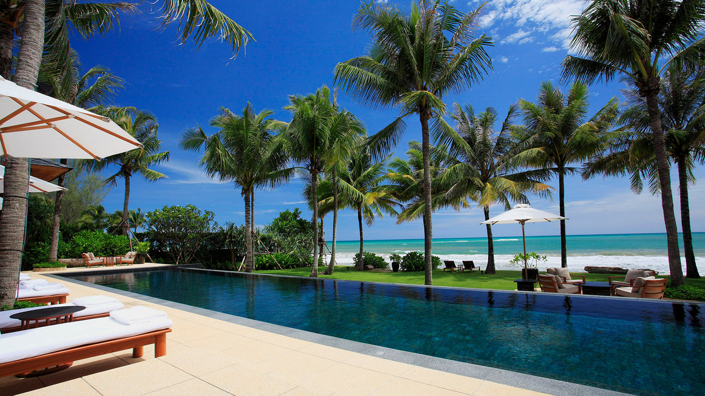 Beachfront 7-bedrooms paradise villa in Natai beach (with 20-metre pool, big spa zone)