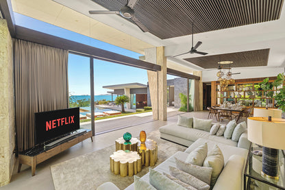 Seaview 5-bedrooms cliff villa in Maenam (private gym, huge living room, kids room)