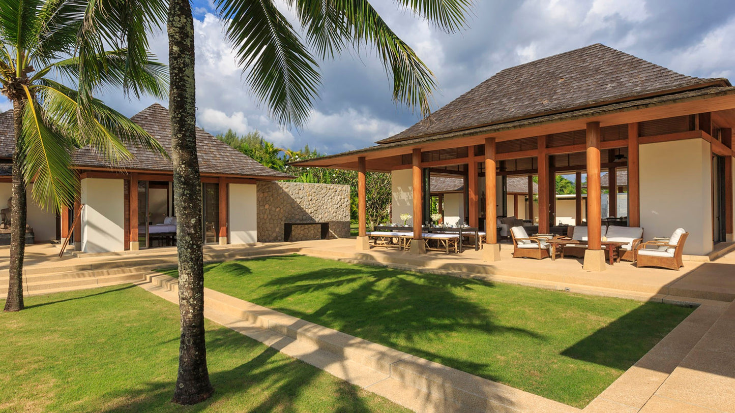 Beachfront Thai style 6-bedrooms villa in Natai beach (for large group; max. event capacity: 150 guests; can be combined with neighbour’s 6bd villa)