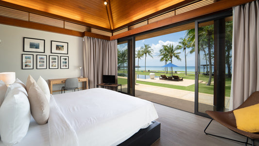 Beachfront contemporary Thai style 6-bedrooms villa in Natai beach (for large group and bespoke events; max. event capacity: 150 guests; can be combined with neighbour’s 6bd villa)