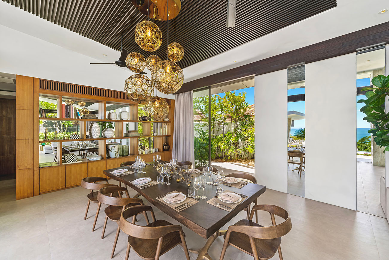 Seaview 5-bedrooms cliff villa in Maenam (private gym, huge living room, kids room)