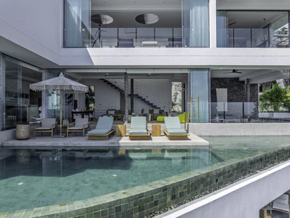 Seaview 6-bedrooms 5 level villa on the rock in Bophut (infinity pool, game room, own cinema and gym, large living room)