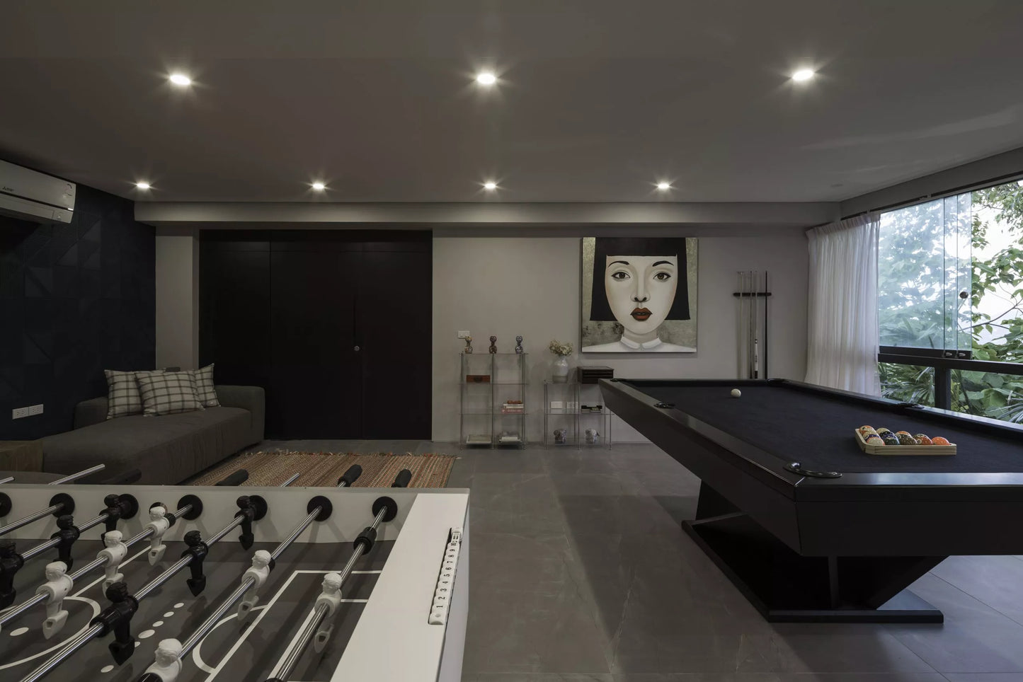 Seaview 6-bedrooms 5 level villa on the rock in Bophut (infinity pool, game room, own cinema and gym, large living room)