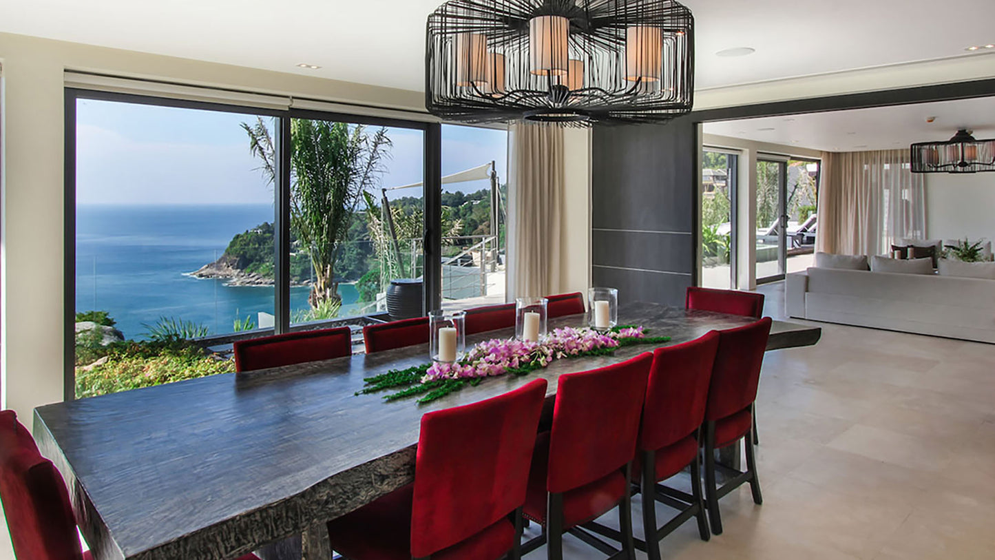 Seaview 8-bedrooms hillside panoramic villa (19-metre infinity pool, jacuzzi, expansive terraves, cinema, game room, gym and spa, fully services)