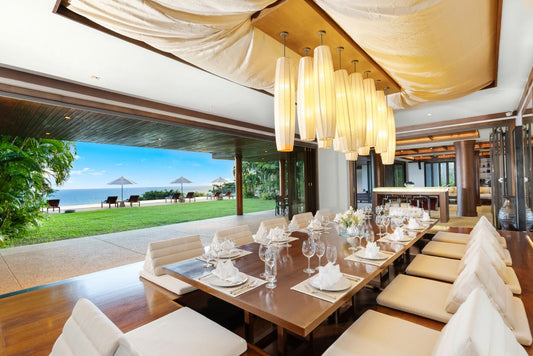 Seaview 8-bedrooms villa in Millionaire’s Mile Kamala beach (private gym, game room, trampoline, basketball ring, garden for catering; bathtub in each room)