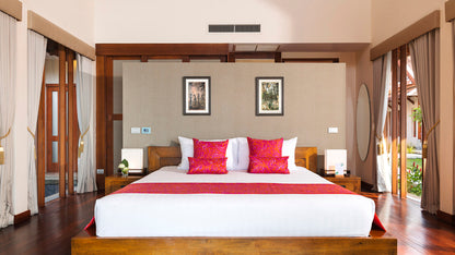 Beachfront 5-bedrooms sunset side villa in Lipa Noi beach (private beach, can be combined with neighbour 5bd villa, private tennis court on private area)