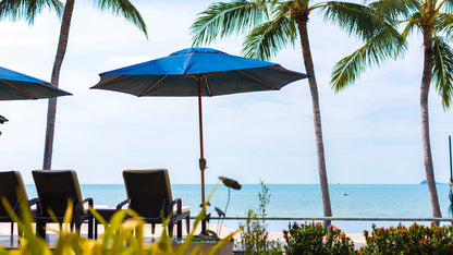 Beachfront 5-bedrooms sunset side villa in Lipa Noi beach (private beach, can be combined with neighbour 5bd villa, private tennis court on private area)