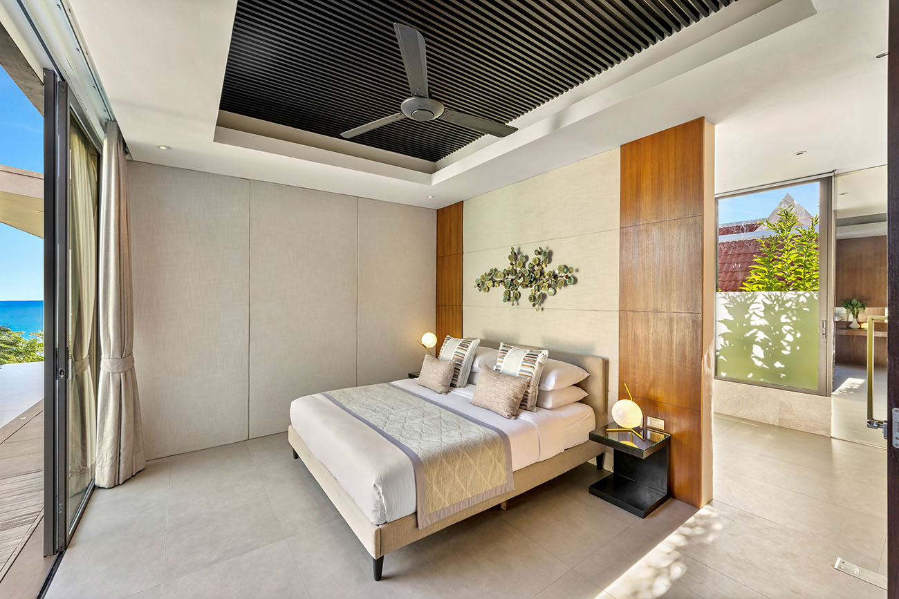 Seaview 5-bedrooms cliff villa in Maenam (private gym, huge living room, kids room)