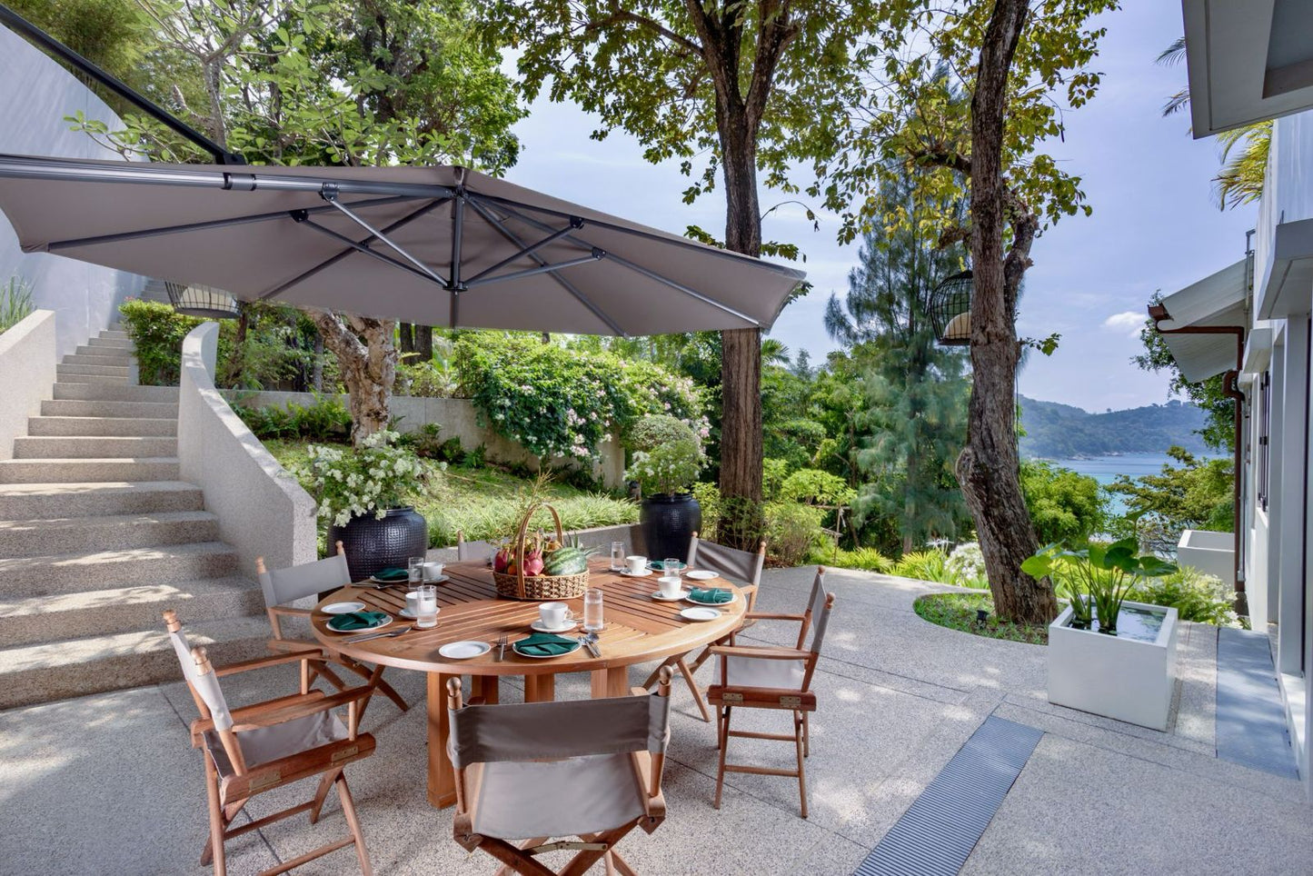 Panoramic seaview luxury villa 6-bedrooms in Katamanda village (300m to Kata Noi beach; the 24-hour secured estate features a clubhouse with a tennis court)