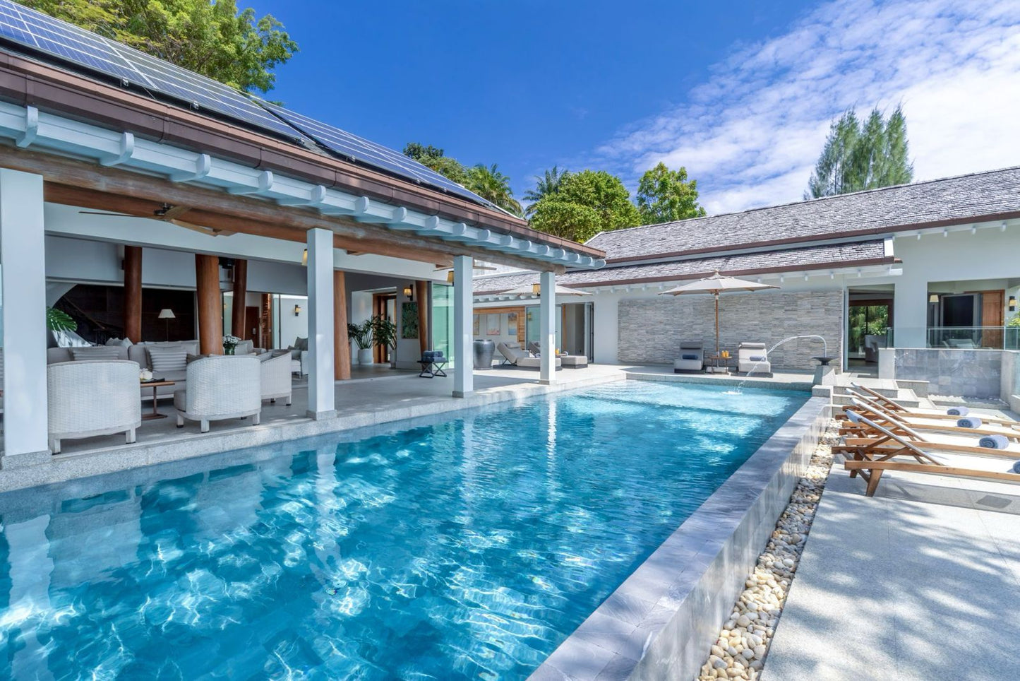 Panoramic seaview luxury villa 6-bedrooms in Katamanda village (300m to Kata Noi beach; the 24-hour secured estate features a clubhouse with a tennis court)