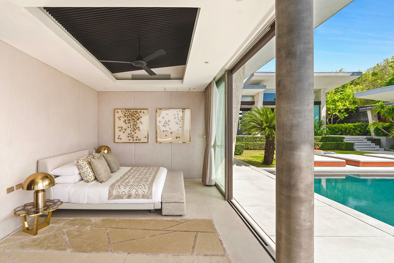 Seaview 5-bedrooms cliff villa in Maenam (private gym, huge living room, kids room)