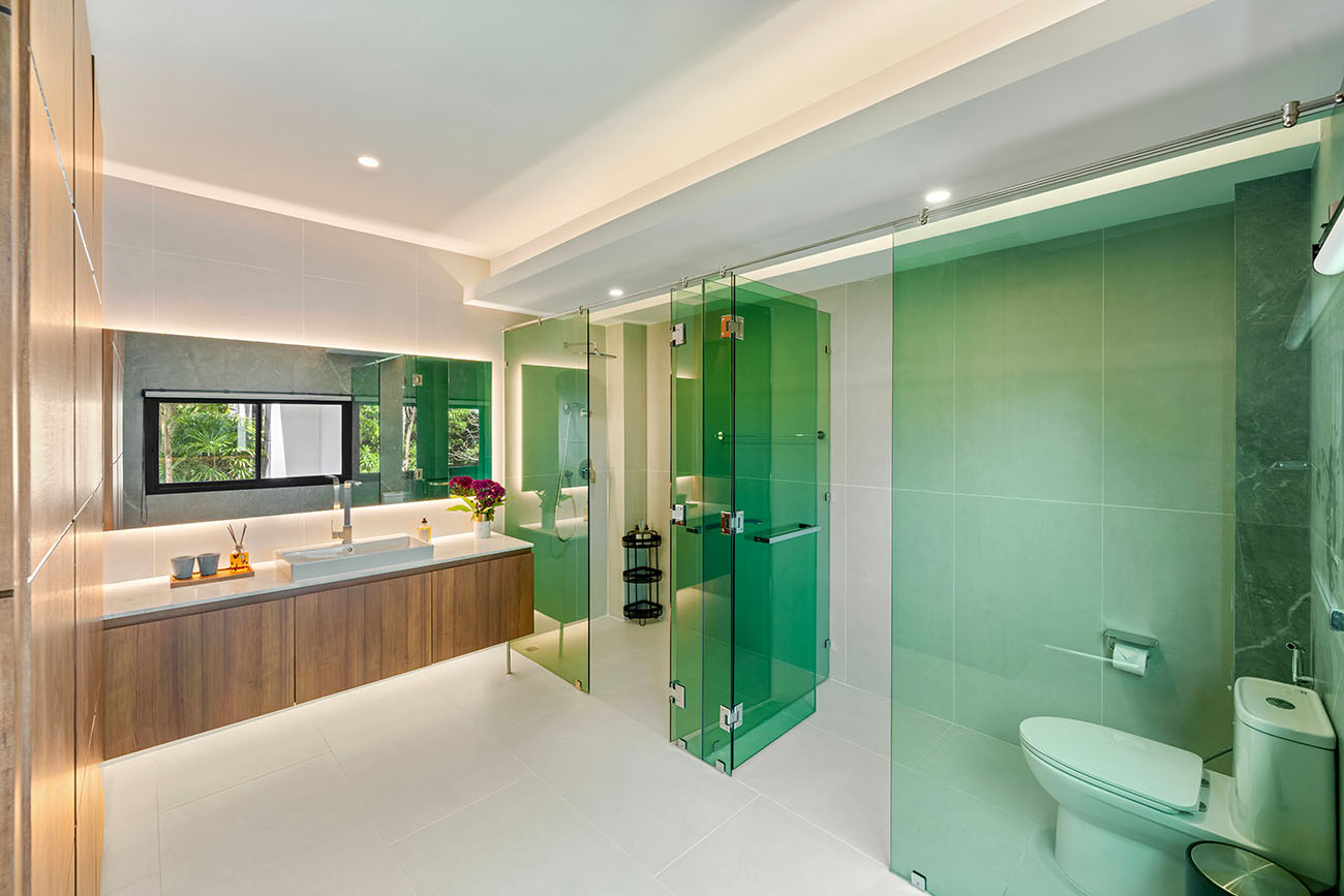 Seaview 5-bedrooms cliff villa in Maenam (private gym, huge living room, kids room)