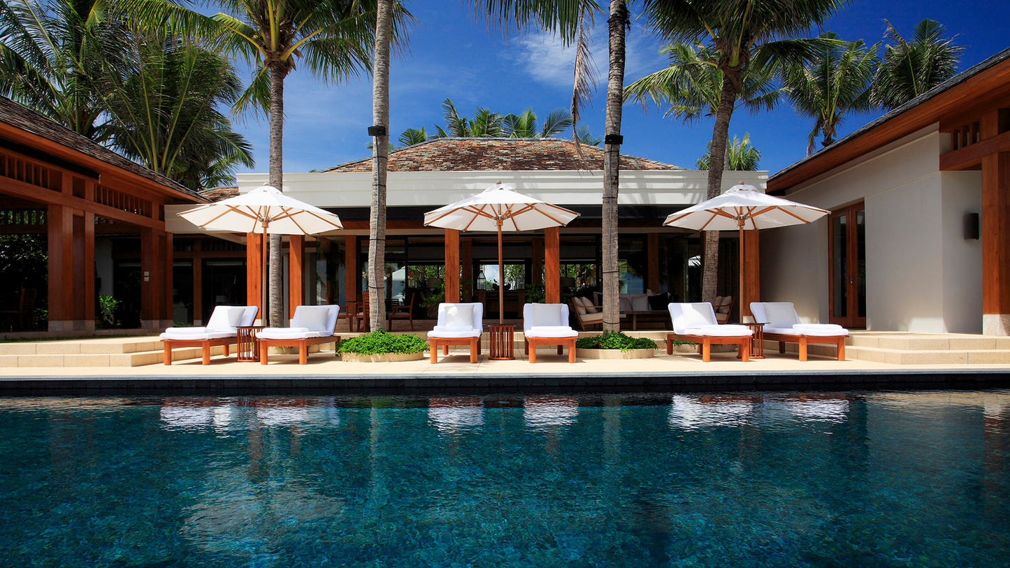 Beachfront 7-bedrooms paradise villa in Natai beach (with 20-metre pool, big spa zone)