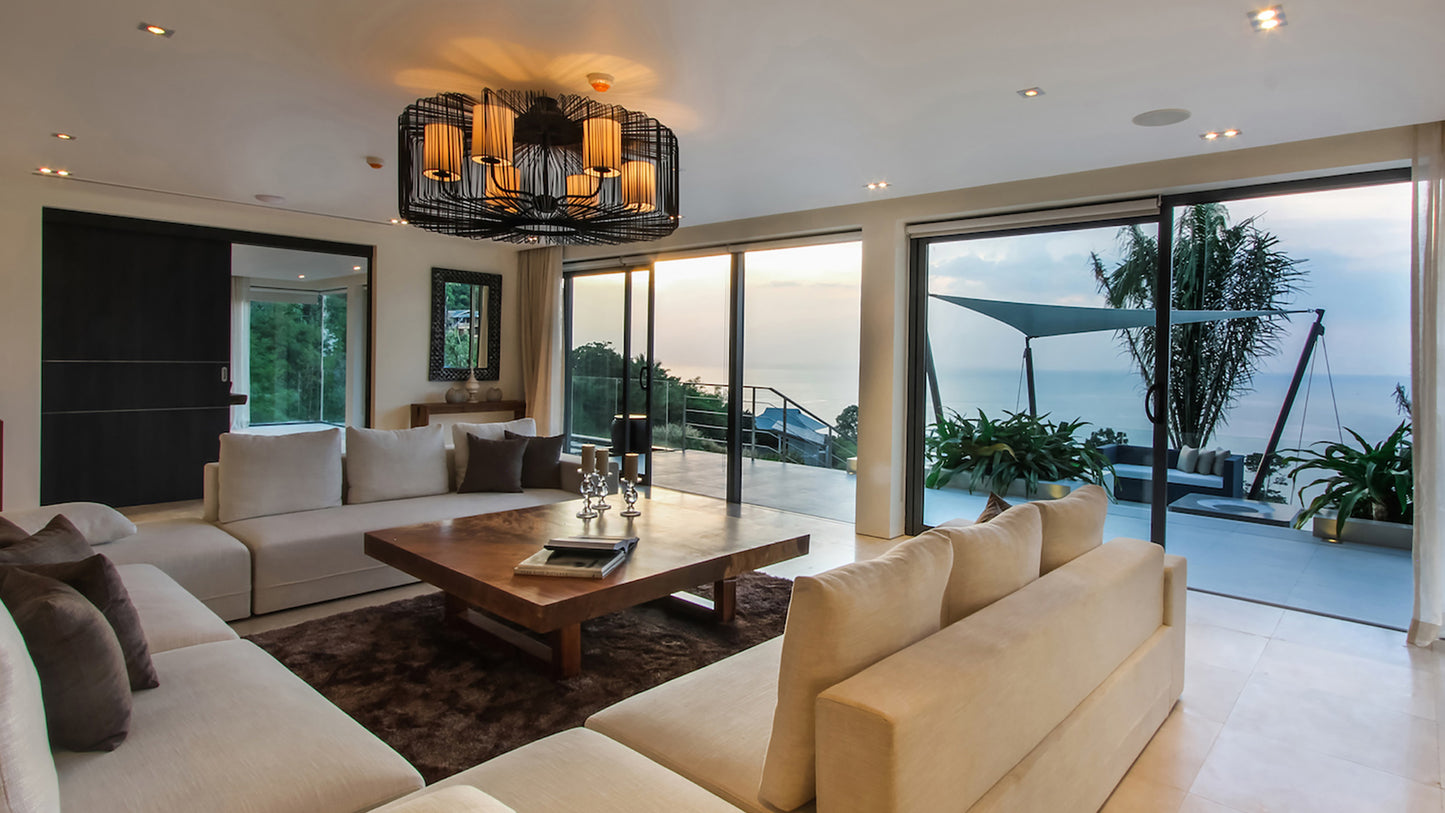 Seaview 8-bedrooms hillside panoramic villa (19-metre infinity pool, jacuzzi, expansive terraves, cinema, game room, gym and spa, fully services)