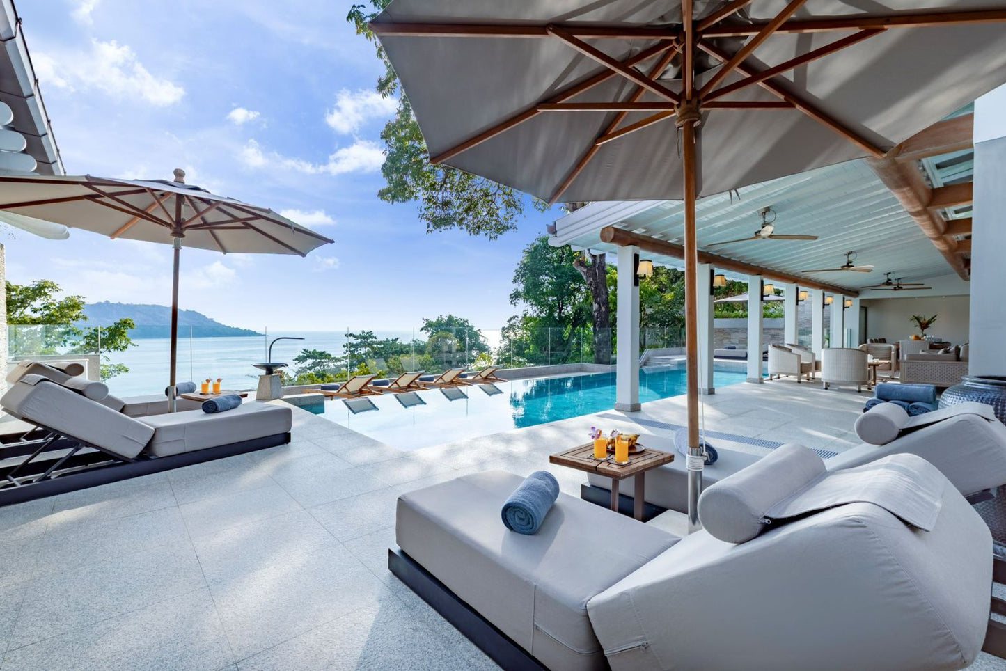 Panoramic seaview luxury villa 6-bedrooms in Katamanda village (300m to Kata Noi beach; the 24-hour secured estate features a clubhouse with a tennis court)
