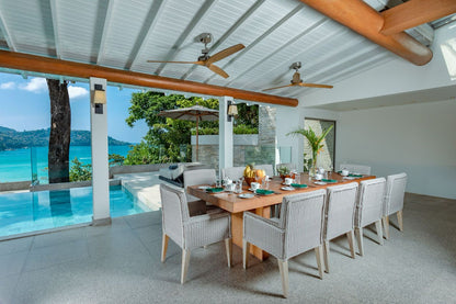 Panoramic seaview luxury villa 6-bedrooms in Katamanda village (300m to Kata Noi beach; the 24-hour secured estate features a clubhouse with a tennis court)