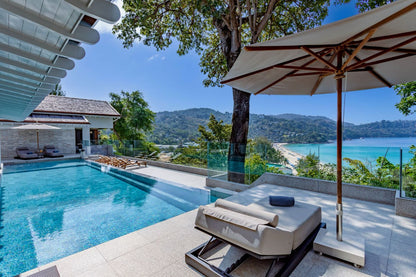 Panoramic seaview luxury villa 6-bedrooms in Katamanda village (300m to Kata Noi beach; the 24-hour secured estate features a clubhouse with a tennis court)