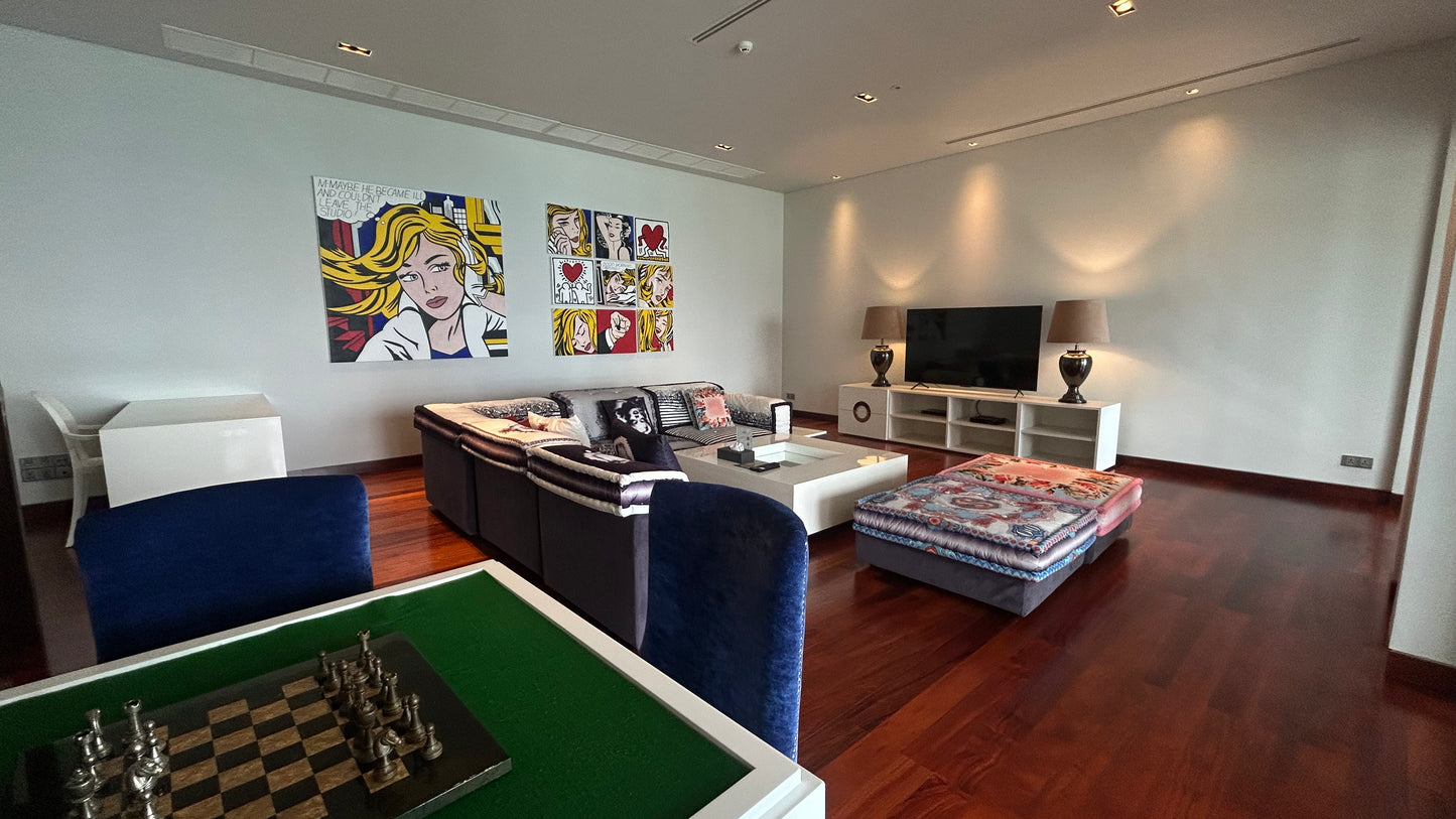 Seaview 5-bedrooms villa in Naithon beach (Piano, Tv room, private security area)