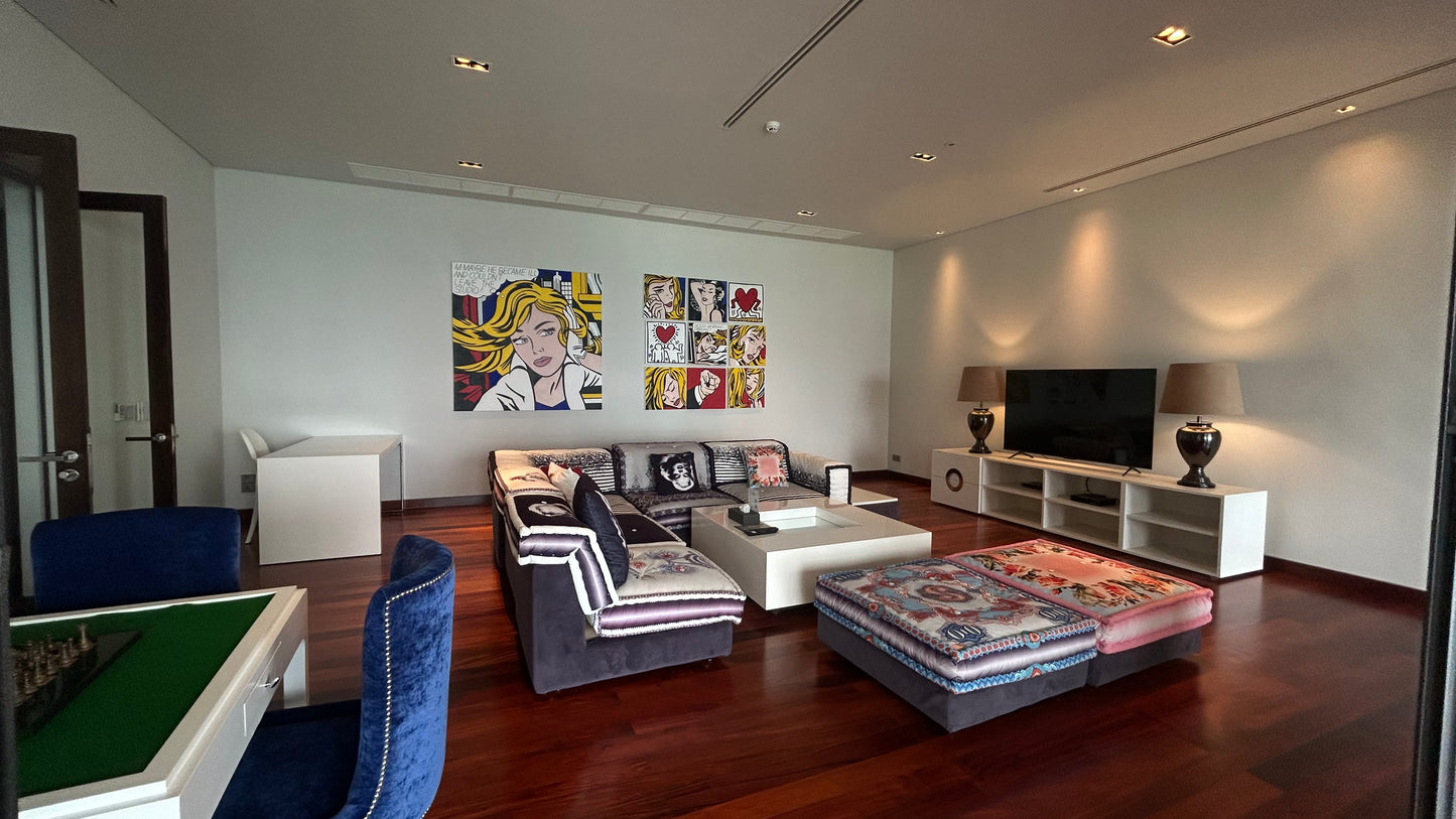 Seaview 5-bedrooms villa in Naithon beach (Piano, Tv room, private security area)