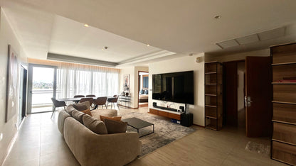 Lake view 3-bedrooms apartment in Bangtao beach (roof top with swimming pool and bbg, large terrace and living room)