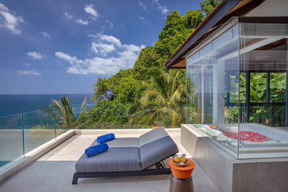The Charming rock seaview 5-bedrooms villa on Millionaire’s Mile in Kamala beach (with private entrance to the beach)