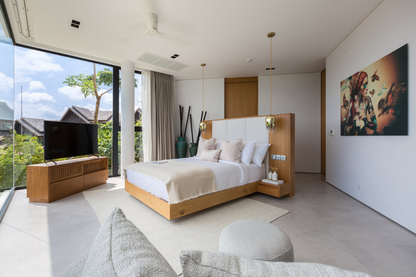 Stunning seaview 4-bedrooms villa on the hill on North Chaweng (could be combined with neighbor 5bd villa, for events max. 60 guests)