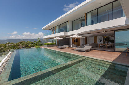 Stunning seaview 5-bedrooms villa on the hill on North Chaweng (could be combined with neighbor 4bd villa, for events max. 60 guests)