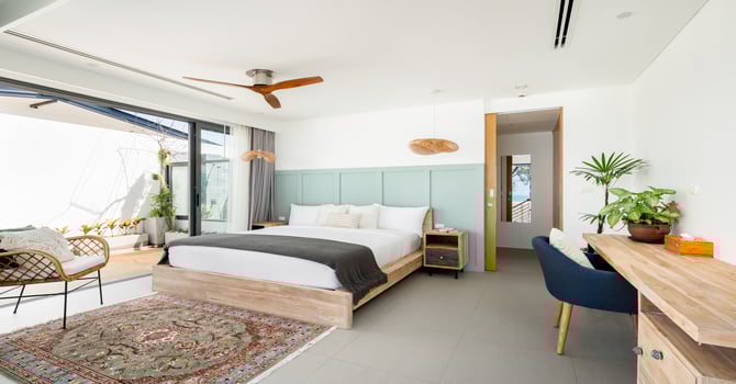Beachfront 10-bedrooms villa in Natai beach (two 5-bd rooms villas next to each other, private beach, full service)