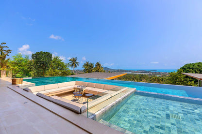 Seaview 6-bedrooms villa with 2 swimming pool in Chaweng beach Koh Samui REQUEST ONLY(private gym, game room, big living room)
