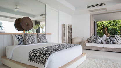 Seaview 6-bedrooms sunset side villa on the rock in Taling Ngam beach (up to 60 guest events, big bedrooms, clifftop infinity pool, private big gym, huge living room)