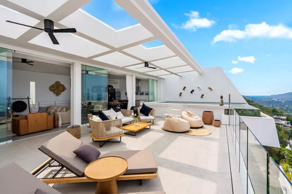 Seaview 2-bedrooms 2-storey villa on the rock in Bophut (infinity pool, can be combined with similar neighbour villa up to 17 bedrooms)