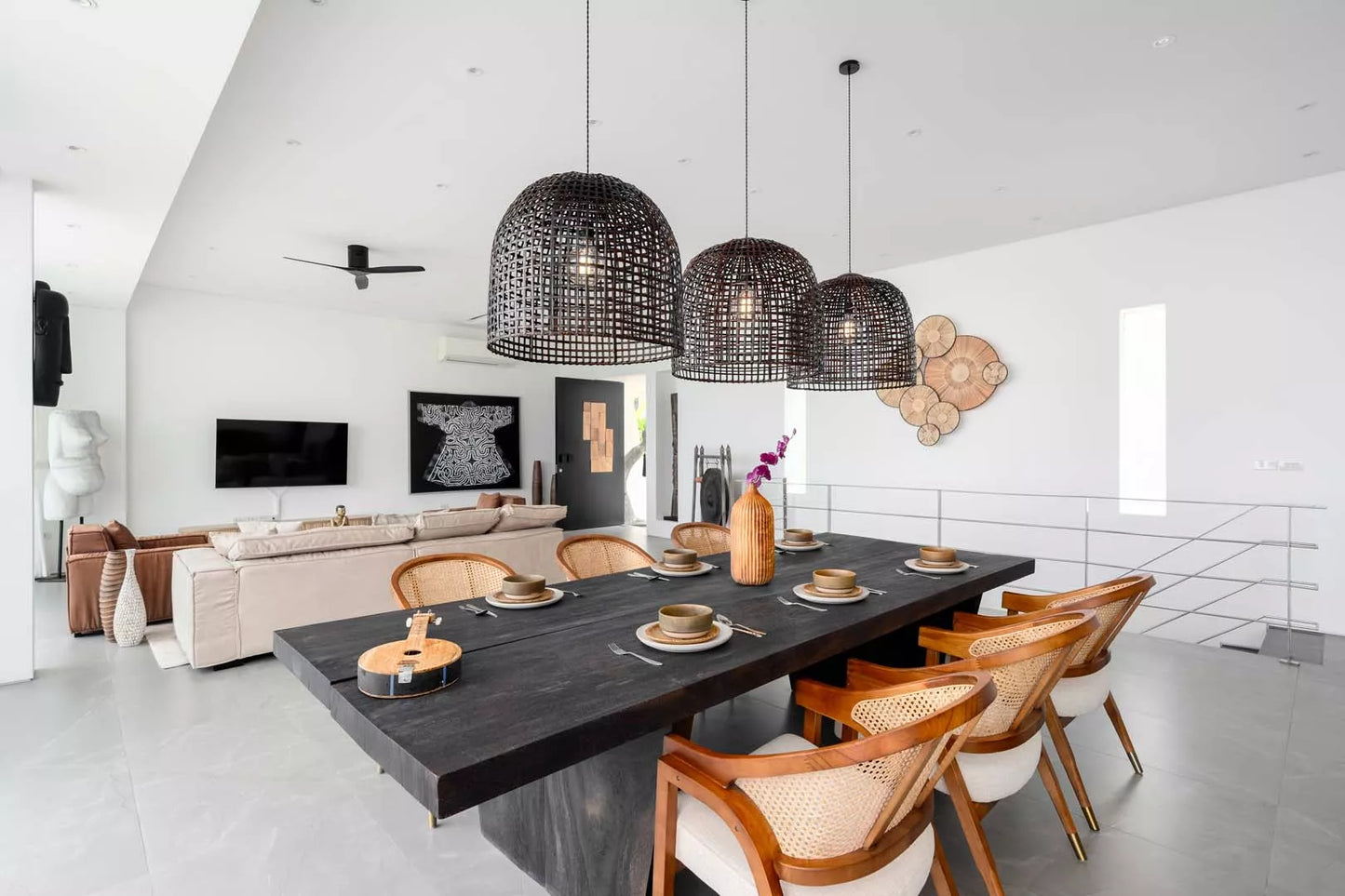 Seaview 2-bedrooms 2-storey villa on the rock in Bophut (infinity pool, can be combined with similar neighbour villa up to 17 bedrooms)