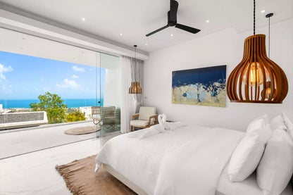 Seaview 2-bedrooms 2-storey villa on the rock in Bophut (infinity pool, can be combined with similar neighbour villa up to 17 bedrooms)