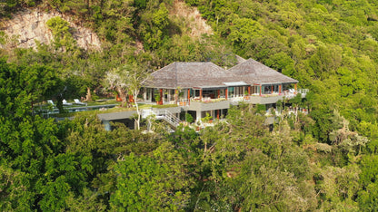 Seaview 6-bedrooms sunset side villa on the rock in Taling Ngam beach (up to 60 guest events, big bedrooms, clifftop infinity pool, private big gym, huge living room)