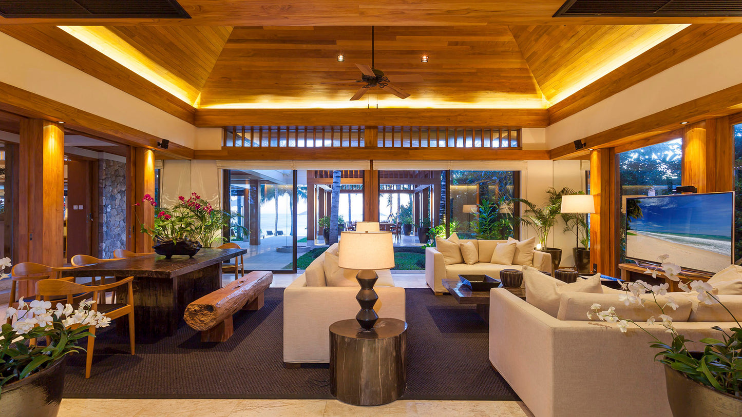 Beachfront 7-bedrooms paradise villa in Natai beach (with 20-metre pool, big spa zone)