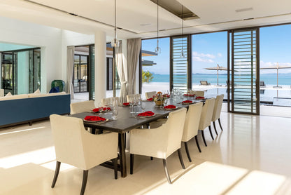 Beachfront 7-bedrooms with private beach villa in Cape Yamu (sauna, cinema room, game room, 2 infinity swimming pools, bar, BBQ)