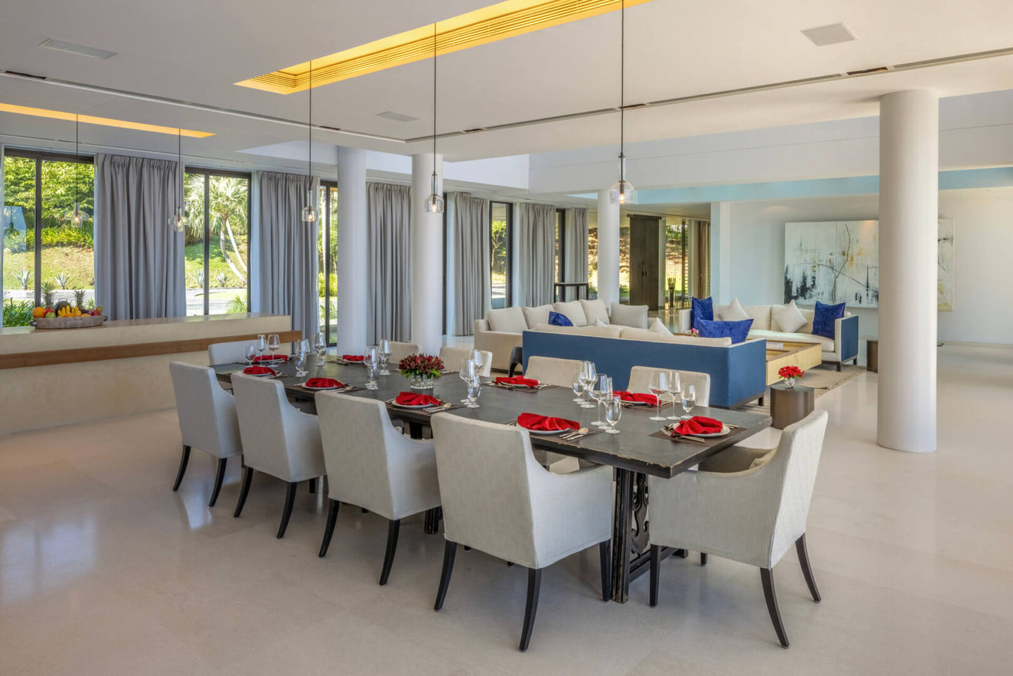 Beachfront 7-bedrooms with private beach villa in Cape Yamu (sauna, cinema room, game room, 2 infinity swimming pools, bar, BBQ)