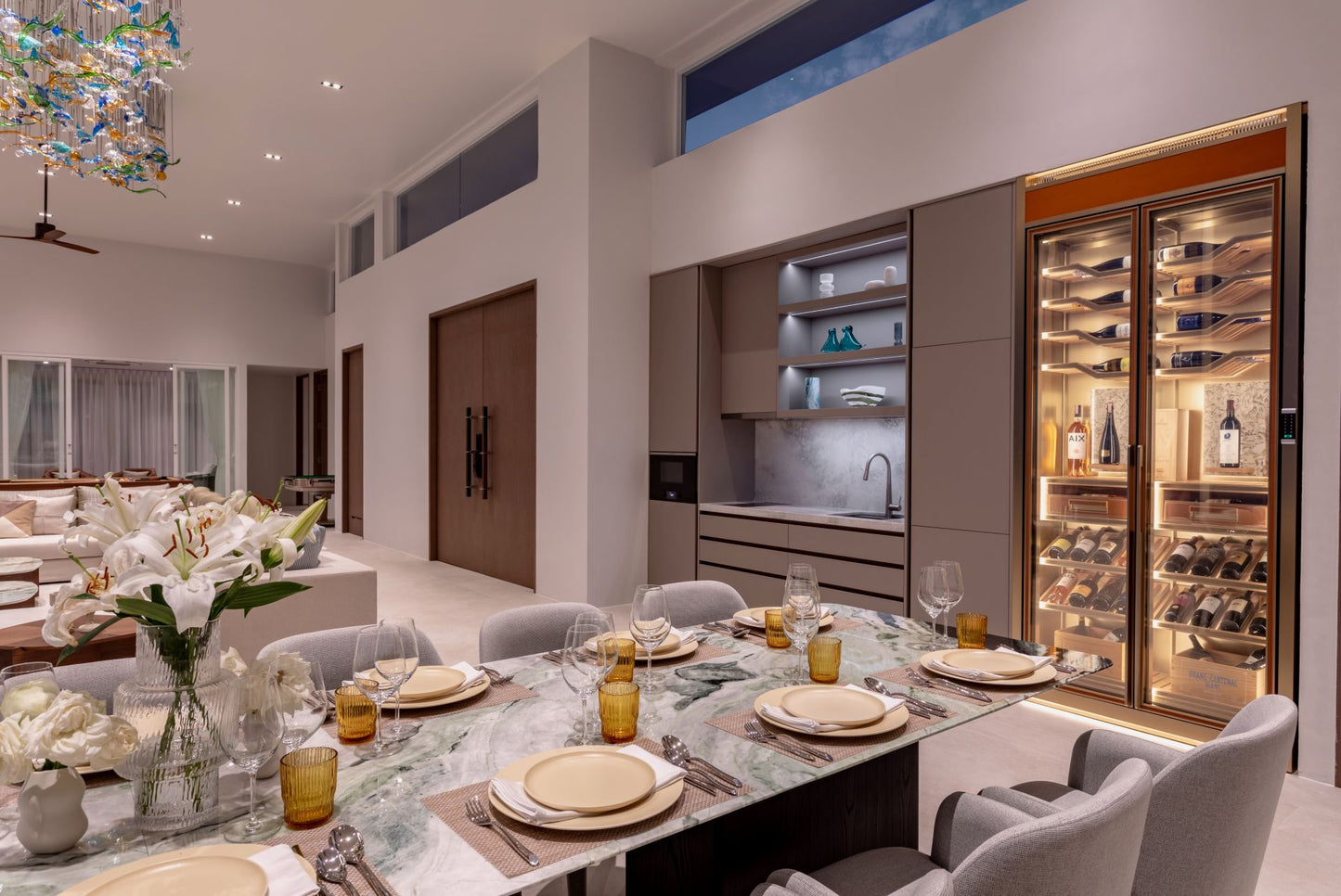 Beachfront new modern style 8-bedrooms villa on Kamala Millionaire's Mile (private beach; can be combined with neighbour’s  6bd villa)