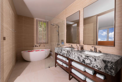 Beachfront new modern style 8-bedrooms villa on Kamala Millionaire's Mile (private beach; can be combined with neighbour’s  6bd villa)