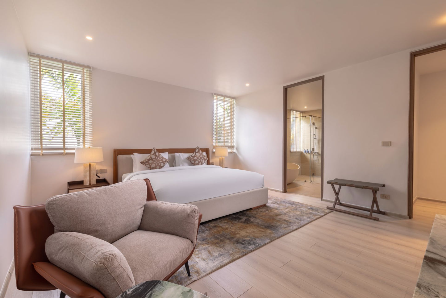 Beachfront new modern style 8-bedrooms villa on Kamala Millionaire's Mile (private beach; can be combined with neighbour’s  6bd villa)